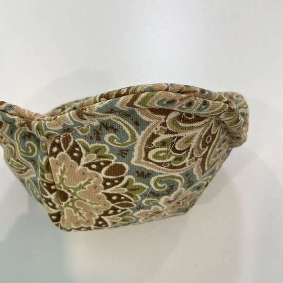 Handmade Paisley Fabric Microwave Bowl Cozy & Mug Holder For Hot Beverages - Picture 7 of 9
